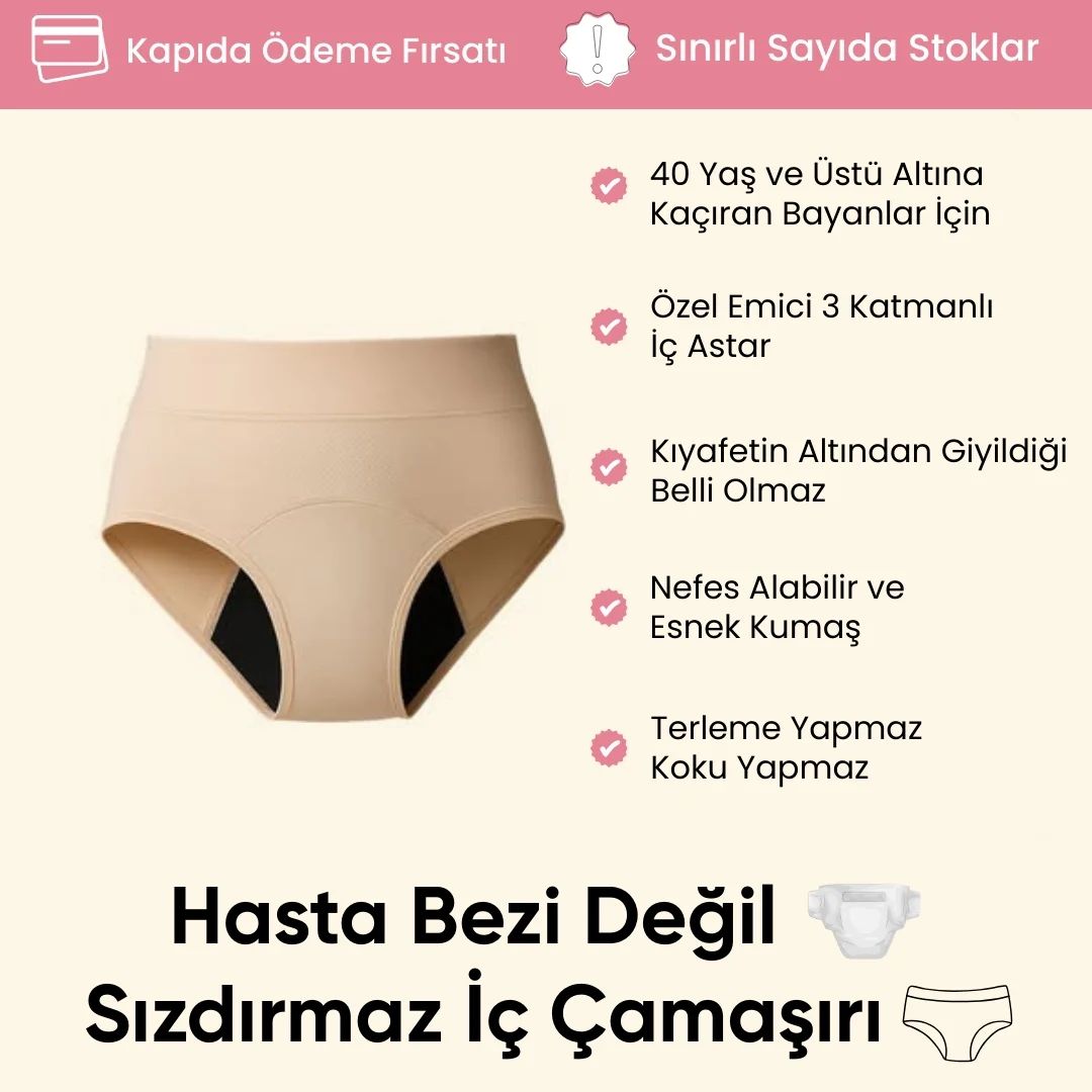 Sızıntı Kabusuna Son! Geceleri Güvenle Uyu, Gündüzleri Özgürce Yaşa! ✨ | Trendkorse™ Ultimate Konfor Regl Külotları