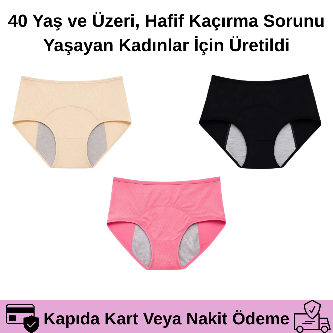 Sızıntı Kabusuna Son! Geceleri Güvenle Uyu, Gündüzleri Özgürce Yaşa! ✨ | Trendkorse™ Ultimate Konfor Regl Külotları