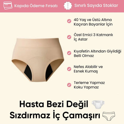 Sızıntı Kabusuna Son! Geceleri Güvenle Uyu, Gündüzleri Özgürce Yaşa! ✨ | Trendkorse™ Ultimate Konfor Regl Külotları